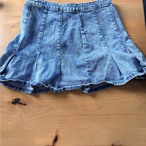 No Boundaries Blue Denim Skirt